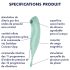 Satisfyer Twirling Pro - nutikas 2in1 kliitori stimulaator (piparmünt)