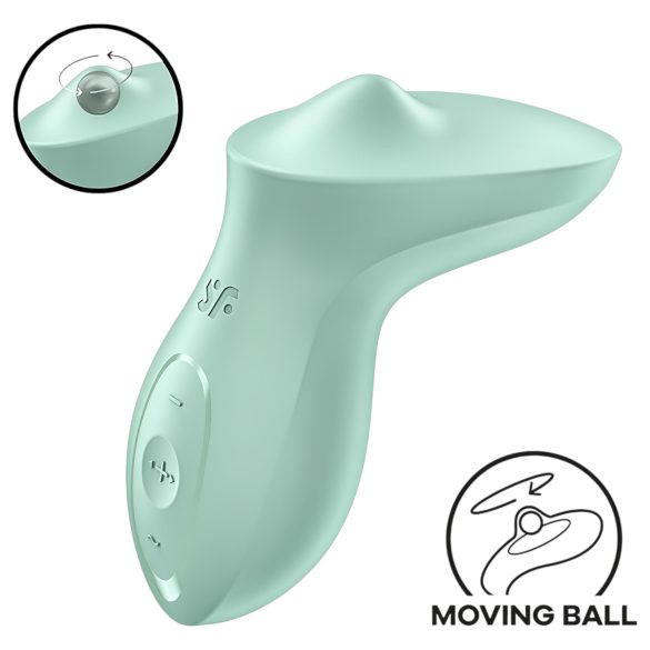 Satisfyer Exciterrr - pöörlevate pärlitega kliitorivibraator (roheline)