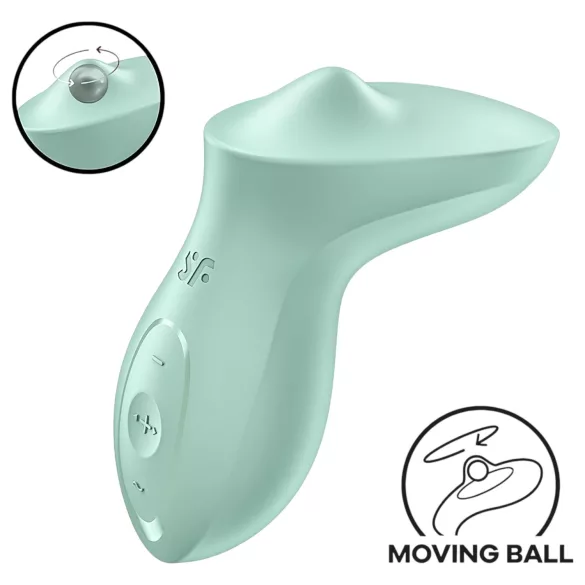 Satisfyer Exciterrr - kliitorivibraator pöörlevate kuulidega - roheline