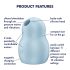 Satisfyer Pro To Go 1 - õhulainetega kliimaksimõnu (sinine)