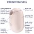 Satisfyer Pro To Go 2 - õhulaine kliitoristimulaator (beež)