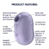 Satisfyer Pro To Go 2 - aku klitoristimulaator õhulainetega - lilla