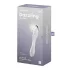 Satisfyer Dazzling Crystal 1 - kaheotsaline klaasist dildo - läbipaistev