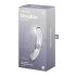 Satisfyer Double Crystal - kahepoolne klaasdildo (läbipaistev)
