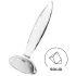 Satisfyer Sparkling Crystal - klaasist dildos - ribiline - läbipaistev