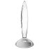Satisfyer Sparkling Crystal - ribitud klaasdildo (läbipaistev)