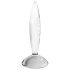 Satisfyer Sparkling Crystal - ribitud klaasdildo (läbipaistev)