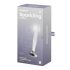 Satisfyer Sparkling Crystal - ribitud klaasdildo (läbipaistev)
