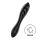 Satisfyer Dazzling Crystal 1 - kahepoolne klaasist dildo (must)