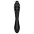 Satisfyer Dazzling Crystal 1 - kahepoolne klaasist dildo (must)