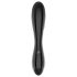 Satisfyer Dazzling Crystal 1 - kahepoolne klaasist dildo (must)