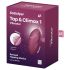 Satisfyer Tap & Climax 1 - 2in1 vibraator ja kliitori stimulaator (punane)