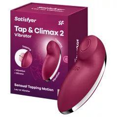   Satisfyer Tap & Climax 2 - 2in1 kliitoristimulaator ja vibraator (punane)