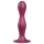 Satisfyer Double Ball-R - vaakumiga kaalutud dildo - punane