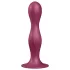 Satisfyer Double Ball-R - vaakumiga kaalutud dildo - punane