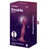 Satisfyer Double Ball-R - vaakumiga kaalutud dildo - punane