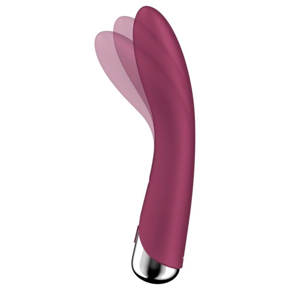 Satisfyer Spinning Vibe 1 - G-punkti vibraator pöörleva otsaga - punane