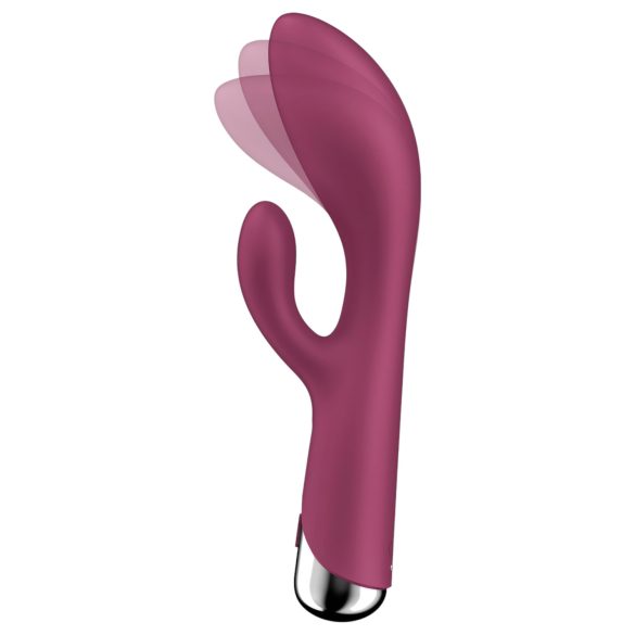 Satisfyer Spinning Rabbit 1 - kliitorivibraator pöörleva käpaga - punane