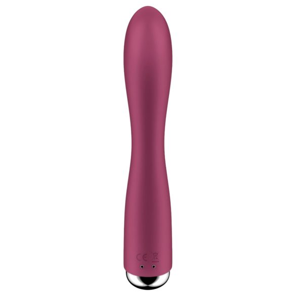 Satisfyer Spinning Rabbit 1 - kliitorivibraator pöörleva käpaga - punane