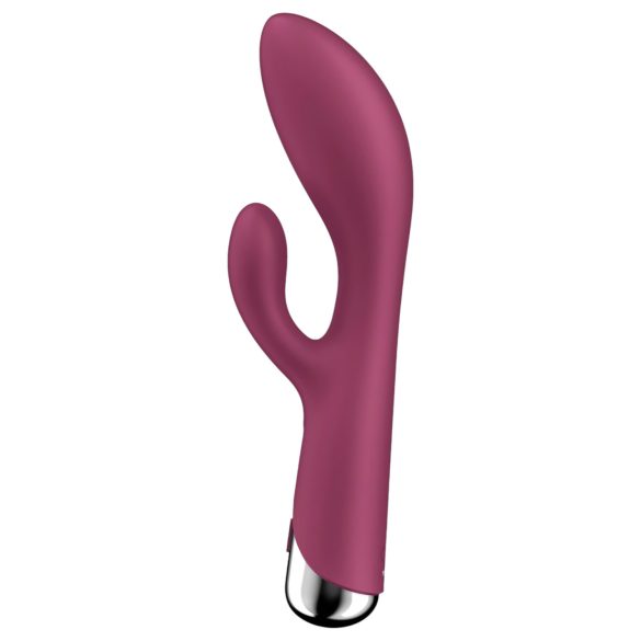 Satisfyer Spinning Rabbit 1 - kliitorivibraator pöörleva käpaga - punane