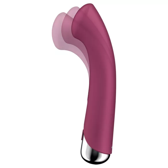 Satisfyer Spinning G-Spot 1 - pöörleva peaga G-punkti vibraator (punane)