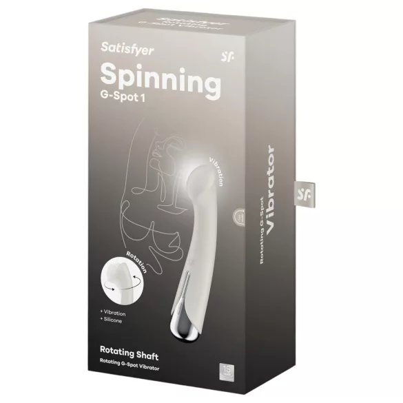 Satisfyer Spinning G-Spot 1 - G-punkti vibraator pöörleva otsaga - beež