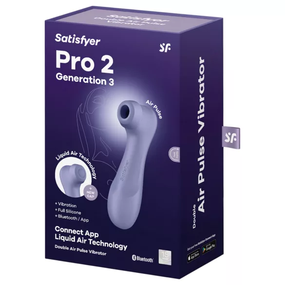 Satisfyer Pro 2 Gen3 - nutikas õhulainete kliitorivibraator - lilla