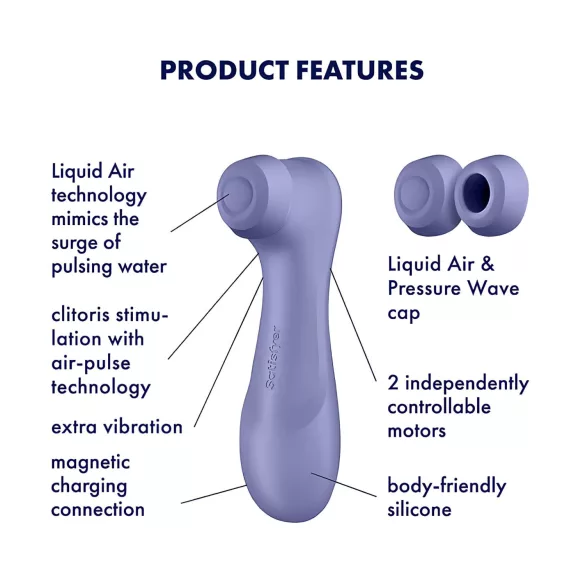 Satisfyer Pro 2 Gen3 - akuga õhulainetega kliitoristimulaator (lilla)