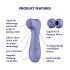 Satisfyer Pro 2 Gen3 - akuga õhulainega kliitori stimulaator (lilla)