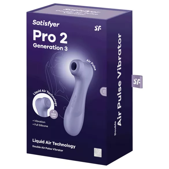 Satisfyer Pro 2 Gen3 - akuga õhulainetega kliitoristimulaator (lilla)