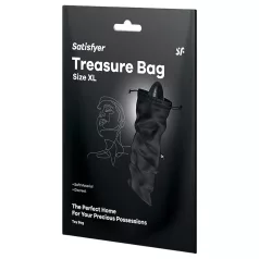 Satisfyer Treasure Bag XL - diskreetne hoiukott - suur must