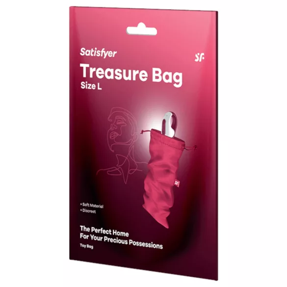 Satisfyer Treasure Bag L - diskreetne hoiukott - suur - roosa