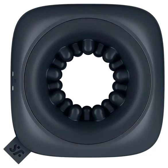 Satisfyer Ring Stroker - akuga vibratsiooniga masturbaator (must)