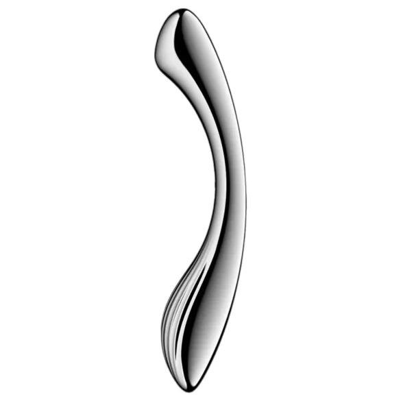 Satisfyer Pure Gravity 1 - terasest ribiline dildo - hõbedane