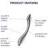 Satisfyer Pure Gravity 1 – sooniline terasdildo (hõbedane)