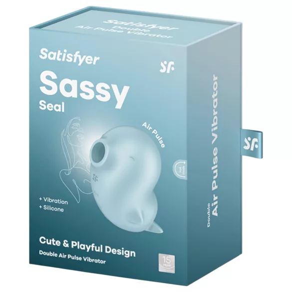 Satisfyer Sassy Seal - õhulainetega kliitoristimulaator (türkiissininen)