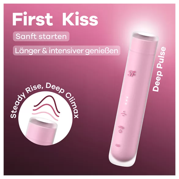 Satisfyer First Kiss - õhulaine-klitoristimulaator (roosa)