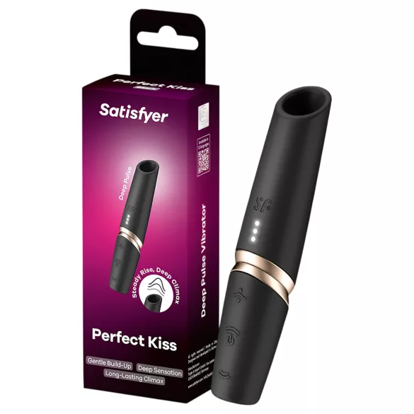 Satisfyer Perfect Kiss - huulepulgavibraator - must