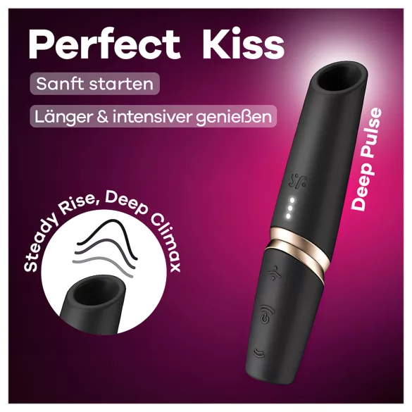 Satisfyer Perfect Kiss - huulepulgavibraator - must