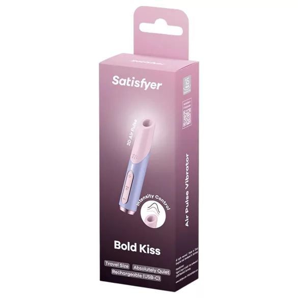 Satisfyer Bold Kiss - õhuimpulsiga huulepulga vibraator - roosa