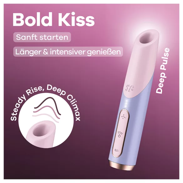 Satisfyer Bold Kiss - õhulainetega huulepulga vibraator (roosa)