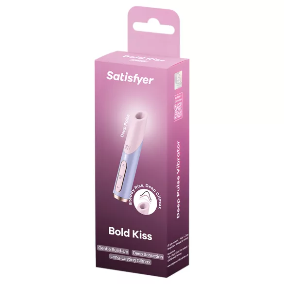 Satisfyer Bold Kiss - õhulainetega huulepulga vibraator (roosa)