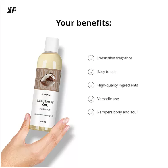 Satisfyer - massaažiõli - kookos - 250ml