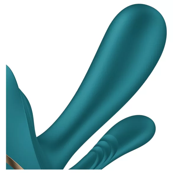 Satisfyer Top Secret+ - 3-haruline kantav vibraator (roheline)