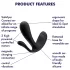 Satisfyer Top Secret+ - 3-haruline kantav vibraator (roheline)