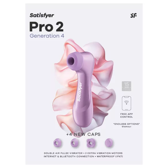 Satisfyer Pro 2 Generation 4 - õhulaineklitoristimulaator (lilla)