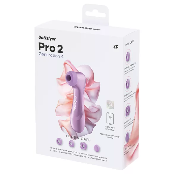 Satisfyer Pro 2 Generation 4 - õhulaineklitoristimulaator (lilla)