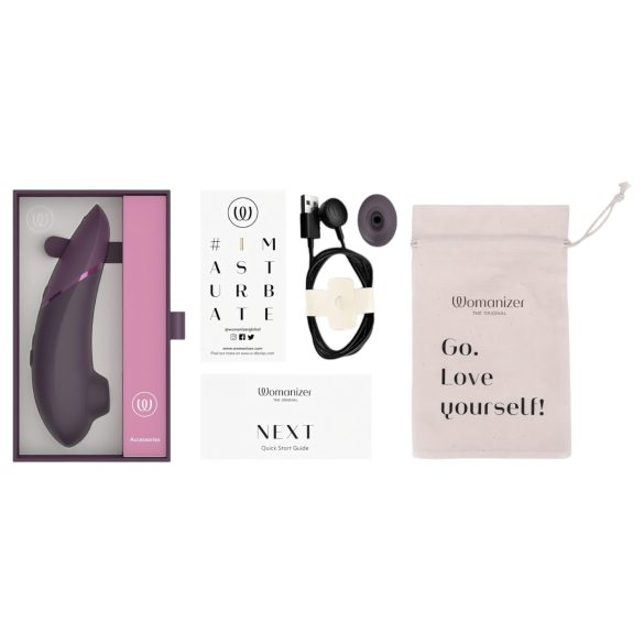 Womanizer Next - akuga, õhulainega kliitoristimulaator (lilla)