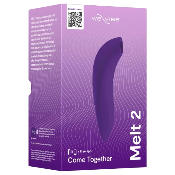 We-Vibe Melt 2 - rakendusega juhitav õhulainetega kliitoristimulaator (lilla)
