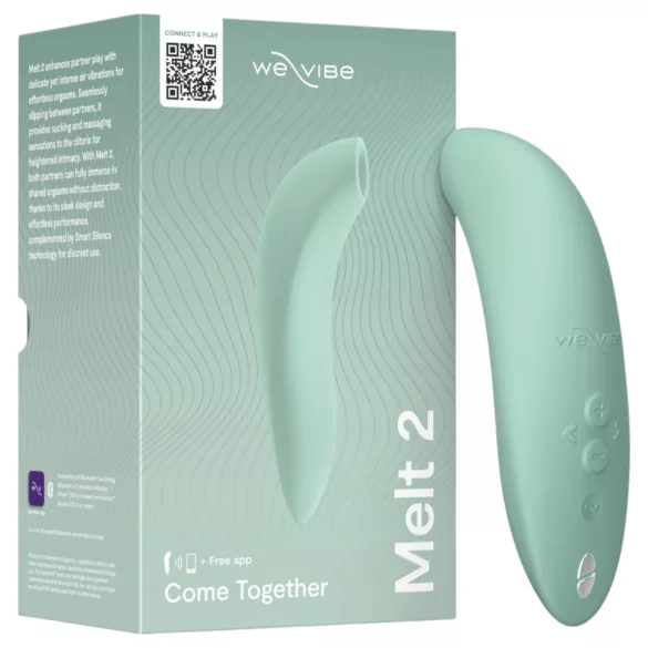 We-Vibe Melt 2 - äpiga juhitav õhulainetega kliitoristimulaator (türkiissinise värvi)